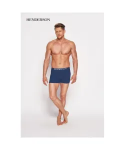 Henderson Man 35218-55x tmavě modré Pánské boxerky, XXL, modrá