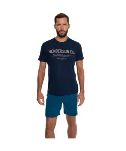 Henderson Creed 41286 tmavě modré Pánské pyžamo, M, modrá