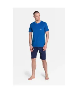 Henderson Drake 38878-59X tmavě modré Pánské pyžamo, M, modrá