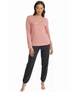 Henderson Ladies Glam 40936-39X Dámské pyžamo, M, růžově-šedá