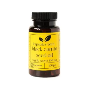 Olej ze semen černého kmínu (Nigella sativa) v kapslích /300 mg - 100 kapslí - Herbatica