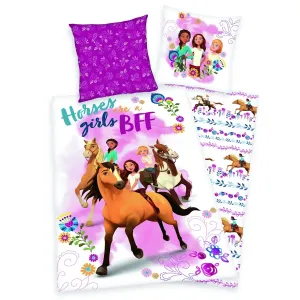 Herding Dětské bavlněné povlečení Spirit Horses girls, 140 x 200 cm, 70 x 90 cm