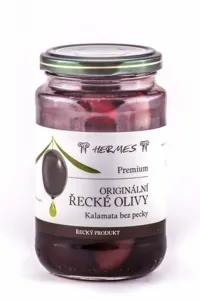 Hermes Černé olivy Kalamata bez pecky 170 g #1157693
