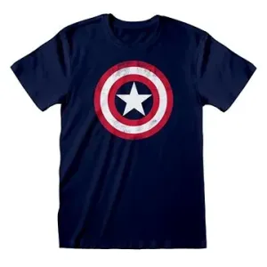 Captain America - Shield Distressed - tričko XXL