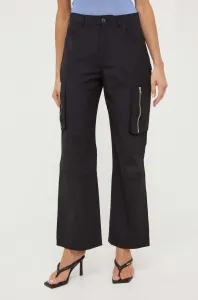 Kalhoty Herskind dámské, černá barva, kapsáče, high waist