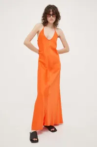Šaty Herskind oranžová barva, maxi
