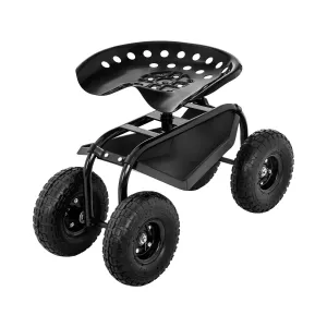 Pojízdné zahradní sedátko 150 kg - Zahradní vozíky hillvert