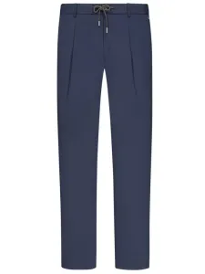 Nadměrná velikost: Hiltl, Chino kalhoty s podílem strečových vláken a stahovací šňůrkou Modrá