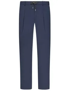 Nadměrná velikost: Hiltl, Chino kalhoty s podílem strečových vláken a stahovací šňůrkou Modrá