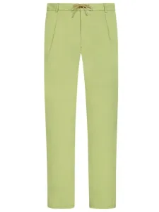 Nadměrná velikost: Hiltl, Chino kalhoty s podílem strečových vláken a stahovací šňůrkou Světle Zelená #4808697
