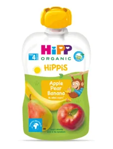 HiPP BIO 100% ovoce Jablko-Hruška - Banán od uk. 4. měsíce, 100 g