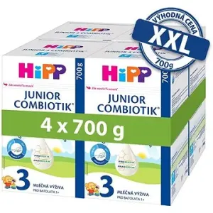 HiPP Junior Combiotik 3, od uk. 1. roku, 4× 700 g