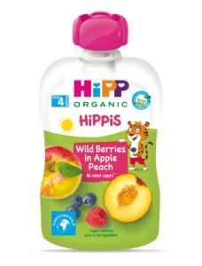 HiPP BIO 100% ovoce Jablko-Broskev-Lesní ovoce od uk. 4. měsíce, 100 g