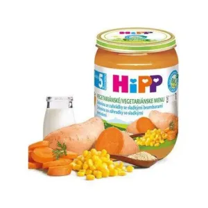 HiPP BIO Zelenina ze zahrádky se sladkými bramborami 190 g, 5m+