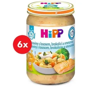 HiPP Těstoviny s lososem, brokolicí a smetanou 6× 250 g