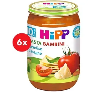 HiPP BIO PASTA BAMBINI Zeleninové lasagne 6× 220 g