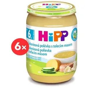 HiPP BIO Zeleninová polévka s telecím masem - 6× 190 g #5267930