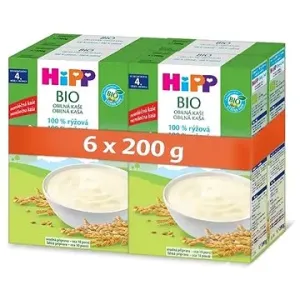 HiPP BIO Obilná kaše 100% rýžová 6× 200 g