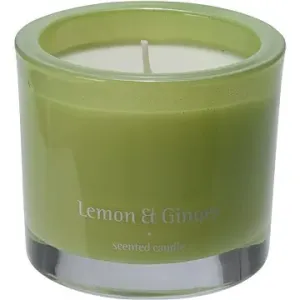 H&L Vonná svíčka ve skle Bougie 9 cm, Lemon Ginger, zelená