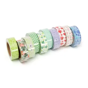 Washi páska 1.5 cm x 10 m - 10 ks (dekorační lepící pásky) #6103149
