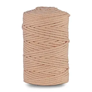 Pletená šňůra 100 m - DP Craft / různé barvy (bavlněná šňůra pletená)