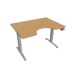 Office Pro psací stůl Hobis Motion MS ERGO 2 Šířka: 120 cm, Barva desky: buk, Barva kovu: šedá RAL 9006