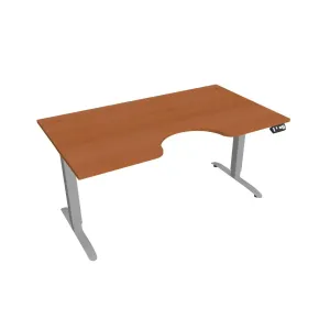 Office Pro psací stůl Hobis Motion MS ERGO 2 Šířka: 160 cm, Barva desky: třešeň, Barva kovu: šedá RAL 9006 #2140007