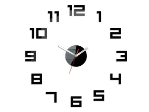 Moderní nástěnné hodiny DIGIT  (nalepovací hodiny na stěnu)