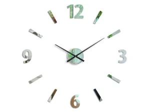Moderní nástěnné hodiny KLAUS MIRROR  (nalepovací hodiny na stěnu)