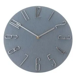 Nástěnné hodiny Berry grey, pr. 30,5 cm, plast