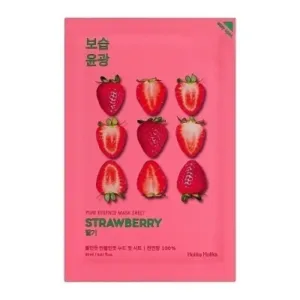 Holika Holika Osvěžující plátýnková maska s výtažky z jahod Strawberry (Pure Essence Mask Sheet) 20 ml