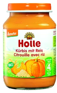 6x HOLLE Bio Dýně s rýží - zeleninový příkrm, 190 g