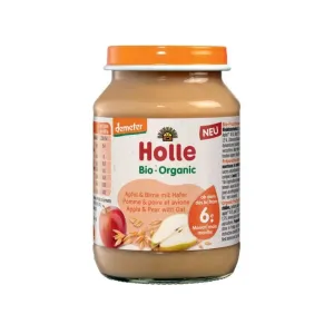 6x HOLLE Bio Hruška a špaldové vločky - ovocný příkrm, 190 g