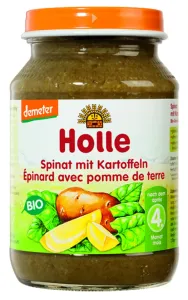 6x HOLLE Bio Špenát s bramborem - zeleninový příkrm, 190 g