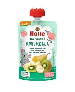 HOLLE BIO Kapsička Kiwi Koala hruška, banán, kiwi pro děti od 8. měsíce, 100 g