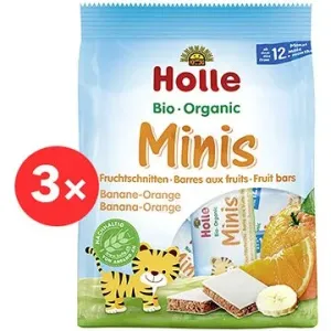 HOLLE Organické minis banánové s pomerančem 4× 100 g