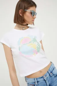 Bavlněné tričko Hollister Co. bílá barva #6054478