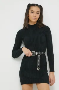 Šaty Hollister Co. černá barva, mini #5520103