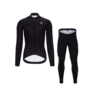 HOLOKOLO Cyklistický dlouhý dres a kalhoty - STARLIGHT LADY W - černá #5286990