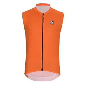 HOLOKOLO Cyklistický dres bez rukávů - AIRFLOW - oranžová