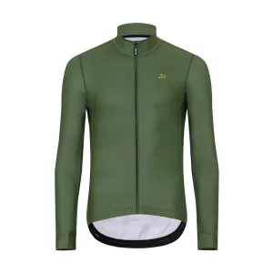 HOLOKOLO Cyklistický dres s dlouhým rukávem zimní - PHANTOM WINTER - zelená XS