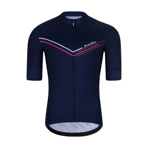 HOLOKOLO Cyklistický dres s krátkým rukávem - LEVEL UP - modrá 6XL