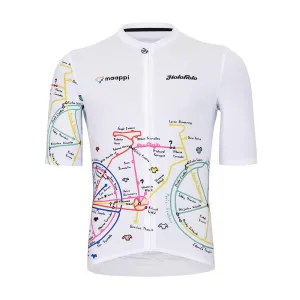 HOLOKOLO Cyklistický dres s krátkým rukávem - MAAPPI ELITE - vícebarevná/bílá M