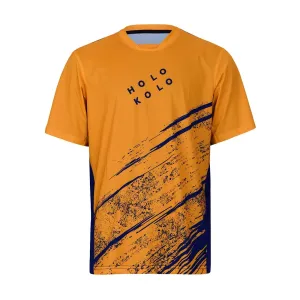 HOLOKOLO Cyklistický dres s krátkým rukávem - UNIVERSE MTB - černá/oranžová XL #2519815