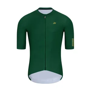 HOLOKOLO Cyklistický dres s krátkým rukávem - VICTORIOUS GOLD - zelená 6XL