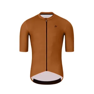HOLOKOLO Cyklistický dres s krátkým rukávem - VICTORIOUS - hnědá XL