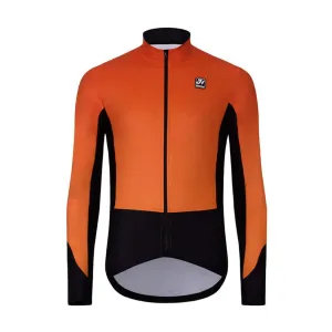 HOLOKOLO Cyklistická zateplená bunda - CLASSIC - černá/oranžová 2XL