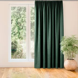 HOMEDE Závěs MILANA klasická transparentní dračí páska 5 cm zelený, velikost 140x175