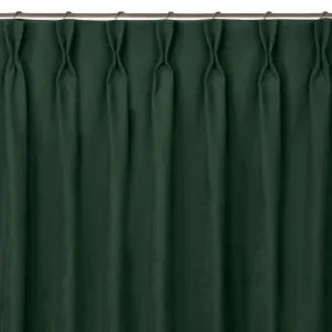 HOMEDE Závěs MILANA klasický flex 7,5 cm s dvojitým záhybem zelený, velikost 560x270