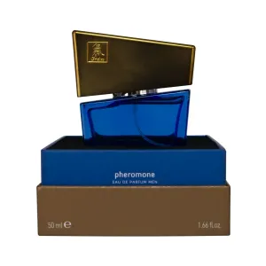Parfém HOT Shiatsu Fragrance dark blue s feromony pro muže 50 ml